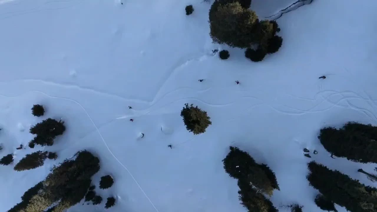 Winter resort terrain associated with Nalati in Xinjiang