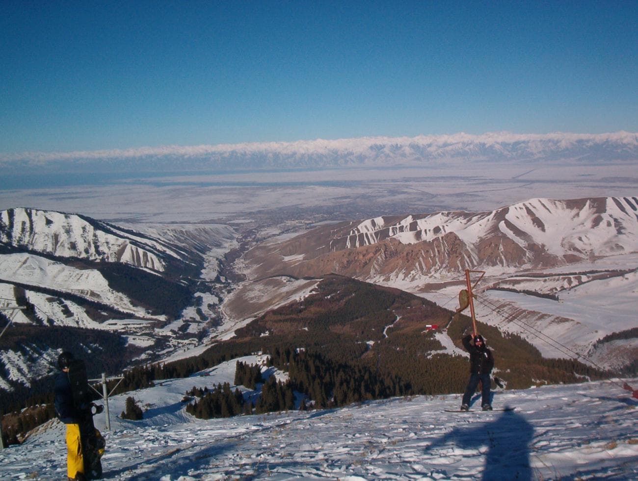Snowy mountain terrain representing Karakol and the Terskey Ala-Too